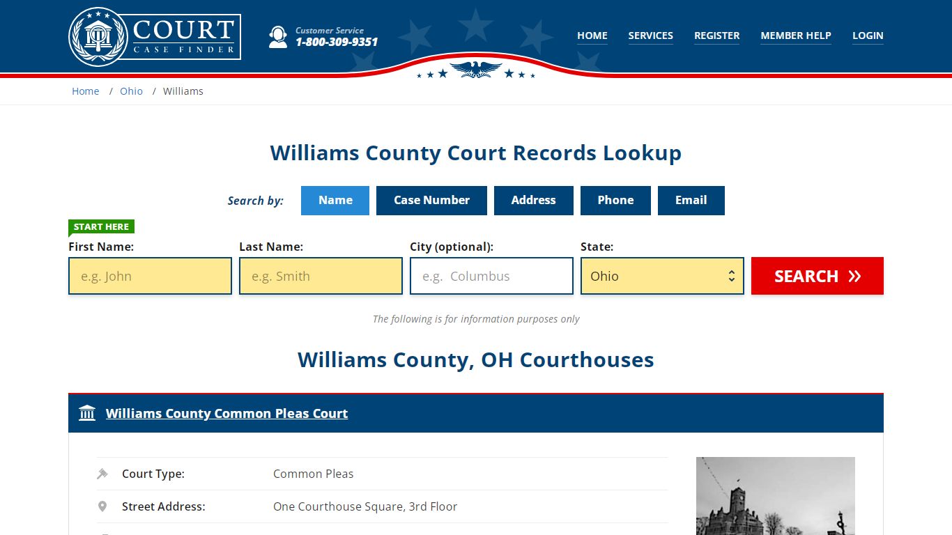 Williams County Court Records | OH Case Lookup